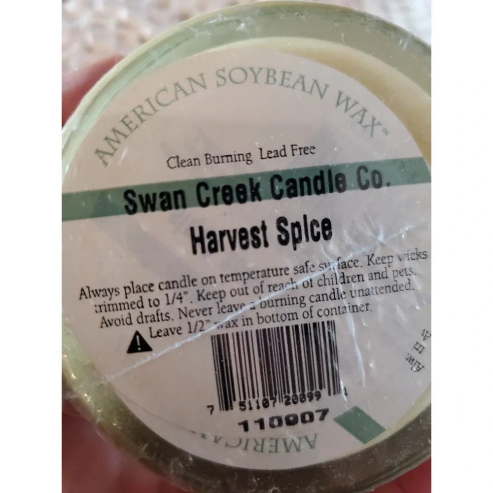 Swan Creek Candle Co‎ 100% Soy Candle Harvest Spice American Soybean Wax